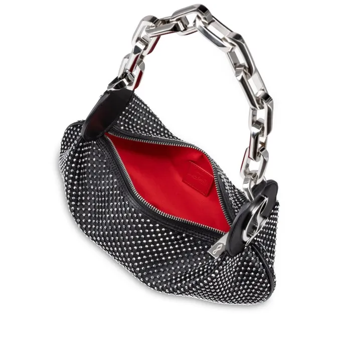 Women Le 54 Chain Bag 8211 Nappa Leather 8211 Black Christian Louboutin Clutches and Evening Bags