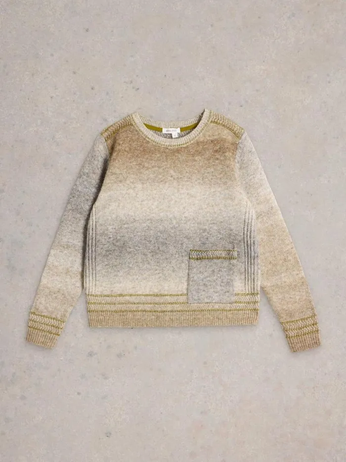 Women LILBET JUMPER Natural Multi White Stuff Knitwear