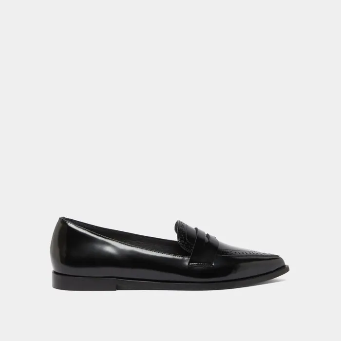 Women Loafers With Pointed Toes Black JONAK Loafers