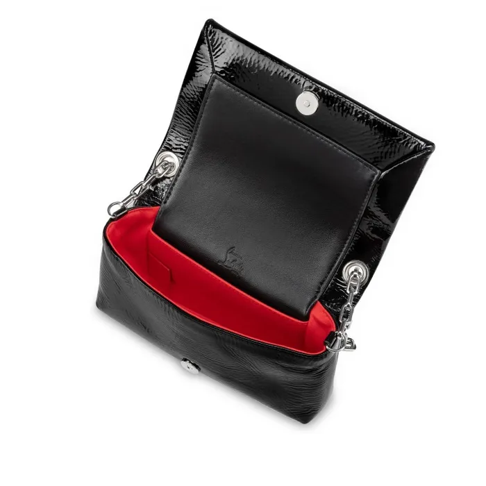 Women Loubi54 Crossbody Bag 8211 Vog Patent Leather 8211 Black Christian Louboutin Mini Bags