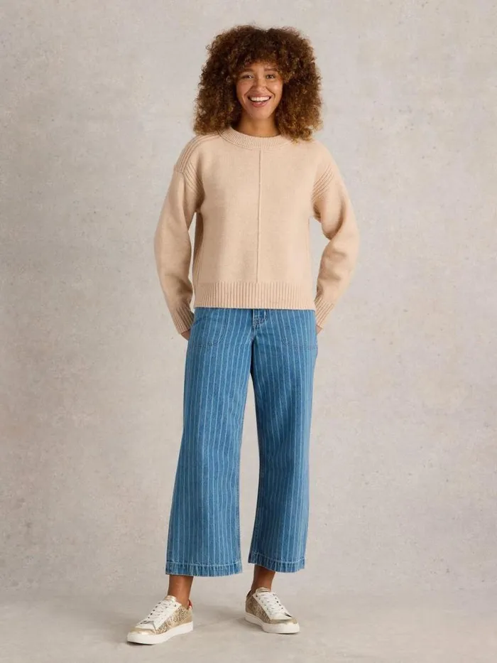 Women LOVELY BOXY JUMPER Light Natural White Stuff Knitwear