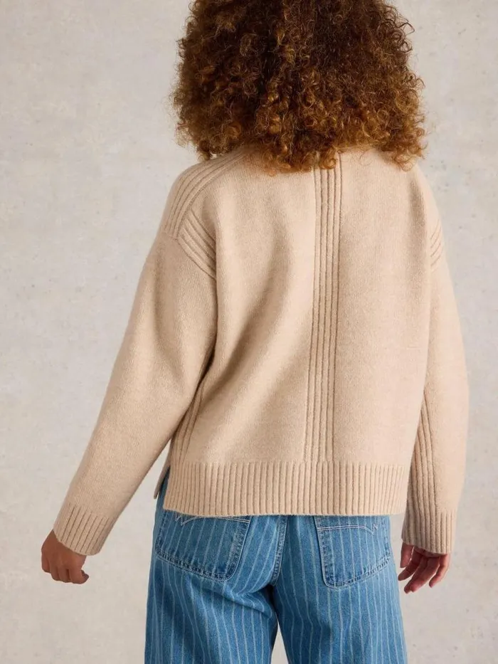 Women LOVELY BOXY JUMPER Light Natural White Stuff Knitwear Women LOVELY BOXY JUMPER Light Natural White Stuff Knitwear