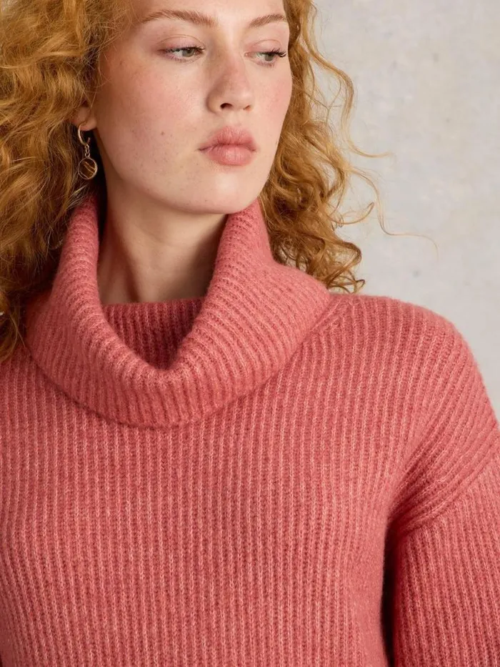 Women LOVELY RIBBED JUMPER Dusty Pink White Stuff Knitwear Women LOVELY RIBBED JUMPER Dusty Pink White Stuff Knitwear