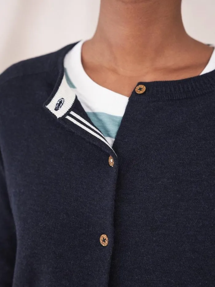Women Lulu Cardigan French Navy White Stuff Knitwear