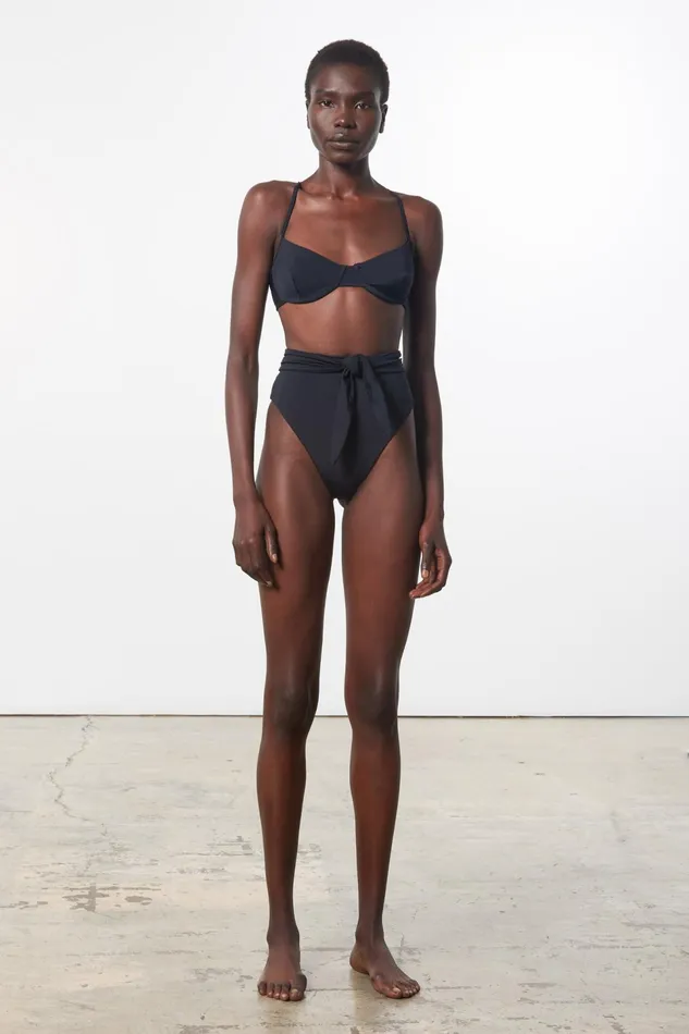 Women Mara Hoffman Bikini Bottoms Goldie Bikini Bottom Black