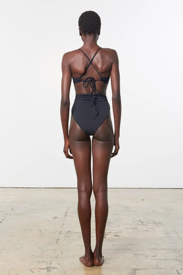 Women Mara Hoffman Bikini Bottoms Goldie Bikini Bottom Black