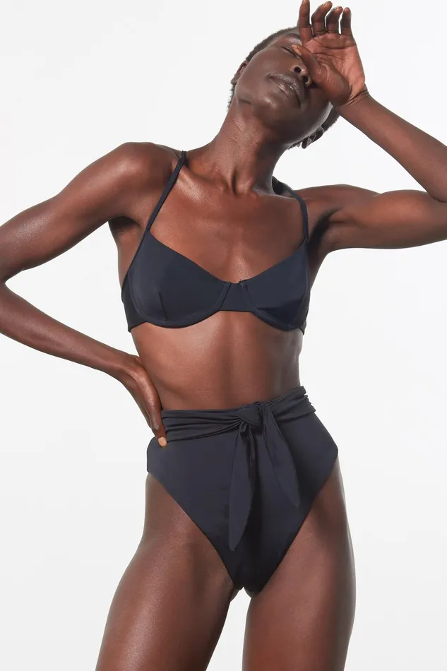 Women Mara Hoffman Bikini Bottoms Goldie Bikini Bottom Black