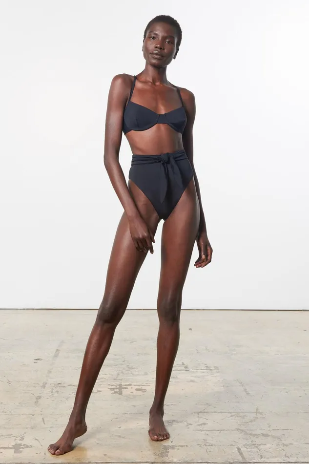 Women Mara Hoffman Bikini Bottoms Goldie Bikini Bottom Black
