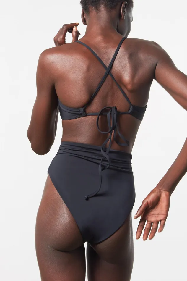 Women Mara Hoffman Bikini Bottoms Goldie Bikini Bottom Black