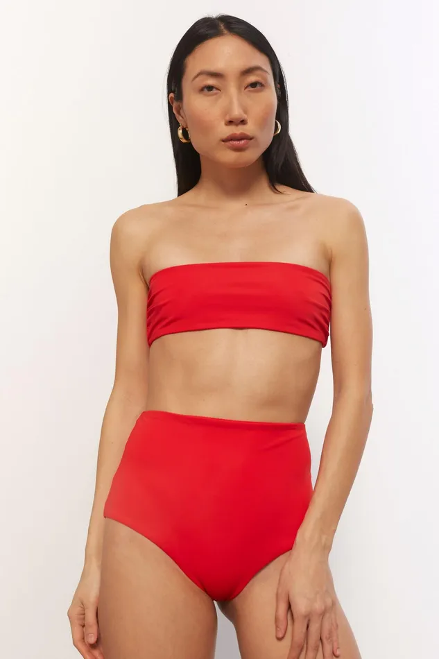 Women Mara Hoffman Bikini Bottoms Lydia Bikini Bottom Red