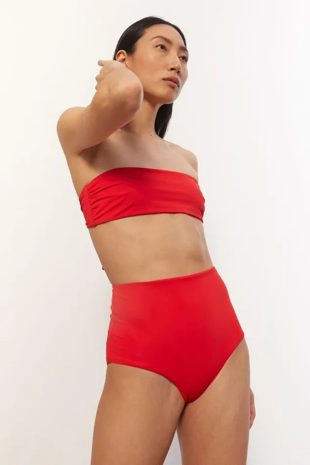 Women Mara Hoffman Bikini Bottoms Lydia Bikini Bottom Red
