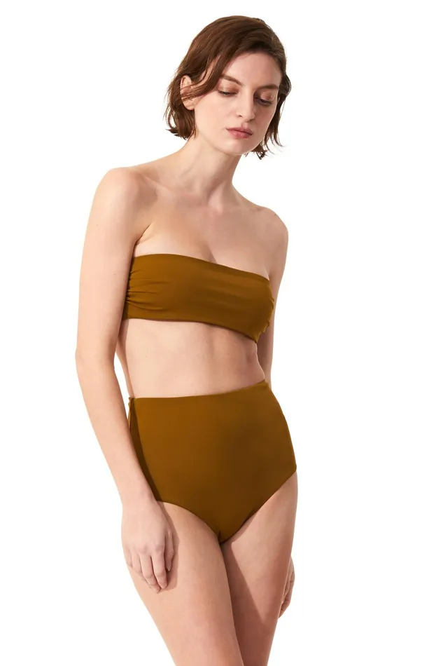 Women Mara Hoffman Bikini Tops Abigail Bikini Top Olive Women Mara Hoffman Bikini Tops Abigail Bikini Top Olive