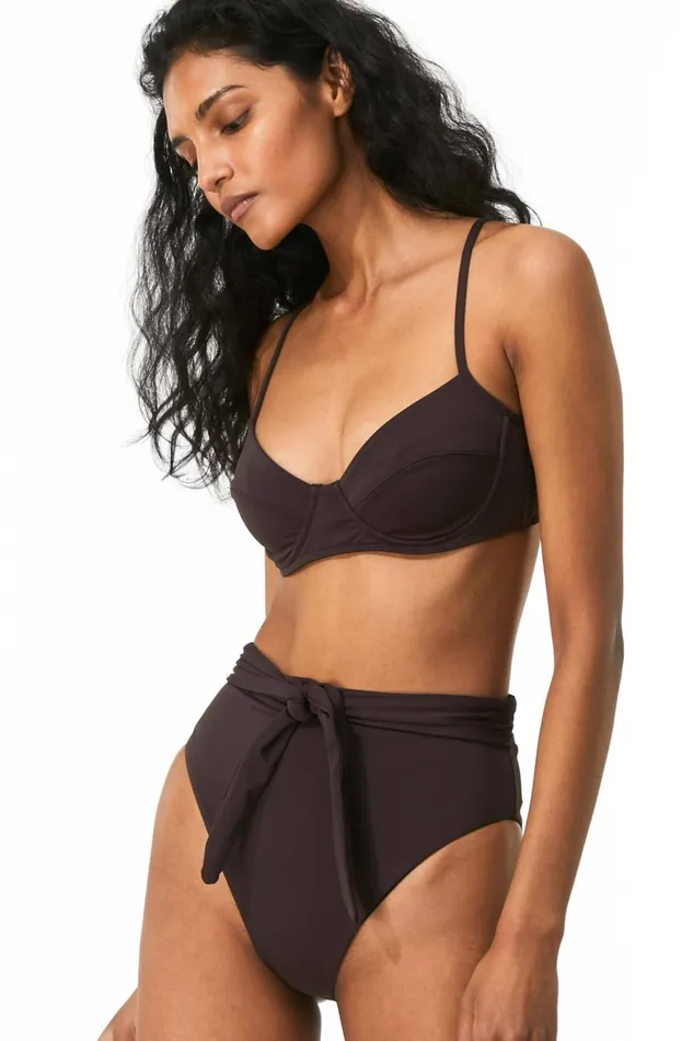Women Mara Hoffman Bikini Tops Lua Bikini Top Tabacco