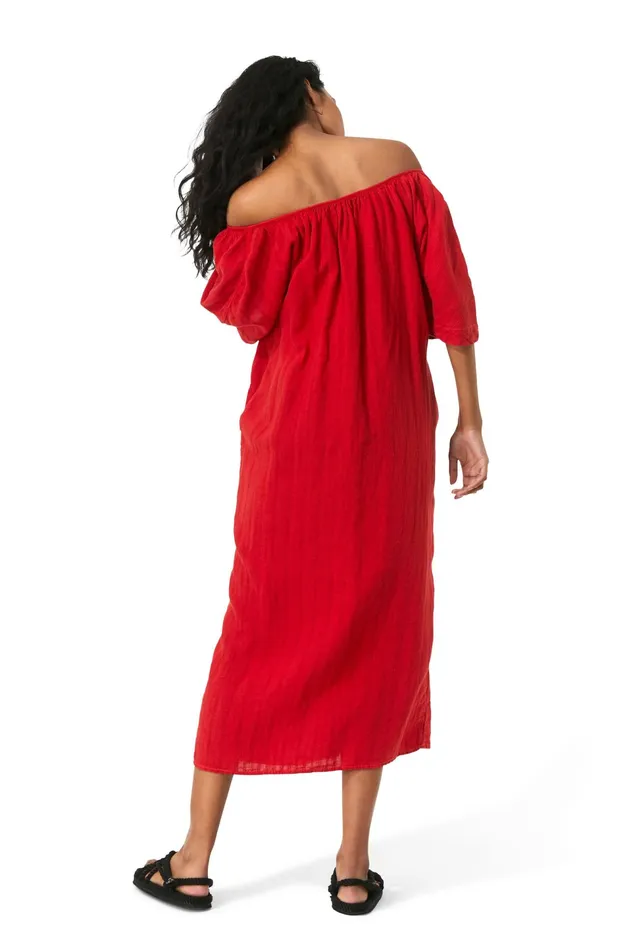 Women Mara Hoffman Dresses Aliz Dress Red