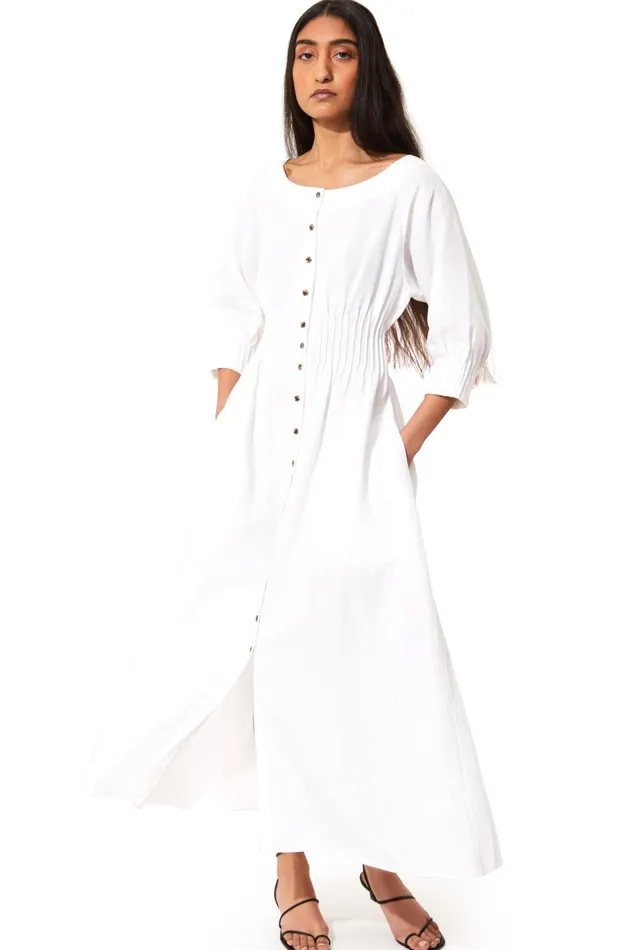Women Mara Hoffman Dresses Amia Dress White