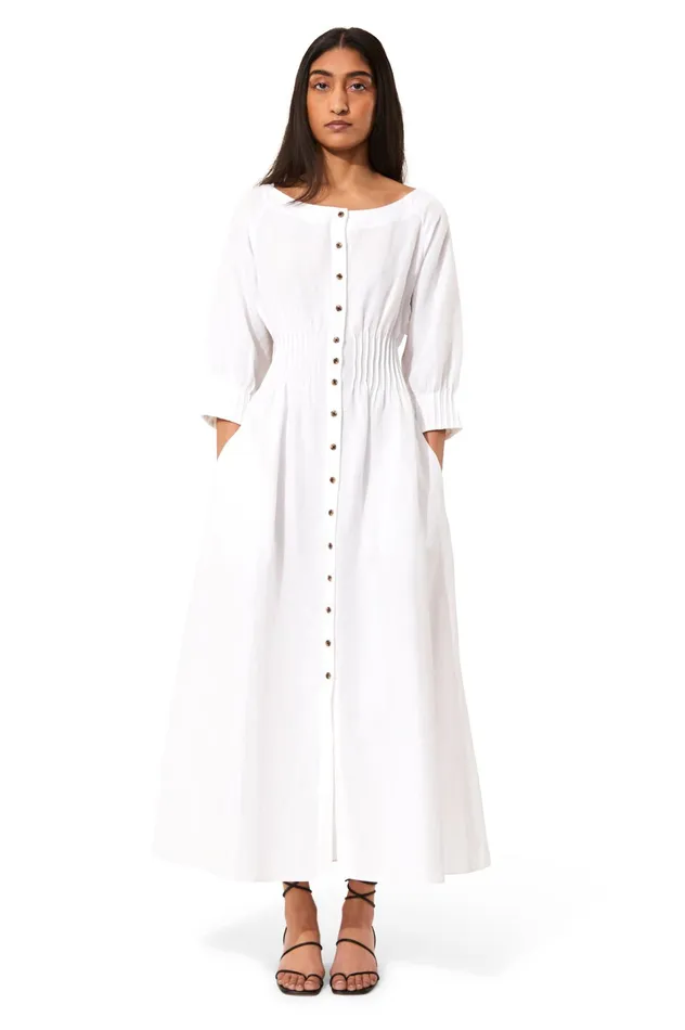 Women Mara Hoffman Dresses Amia Dress White Women Mara Hoffman Dresses Amia Dress White