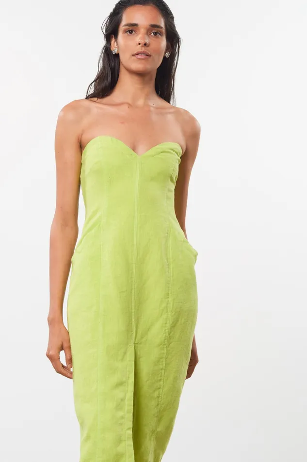 Women Mara Hoffman Dresses Diaz Dress Green Women Mara Hoffman Dresses Diaz Dress Green