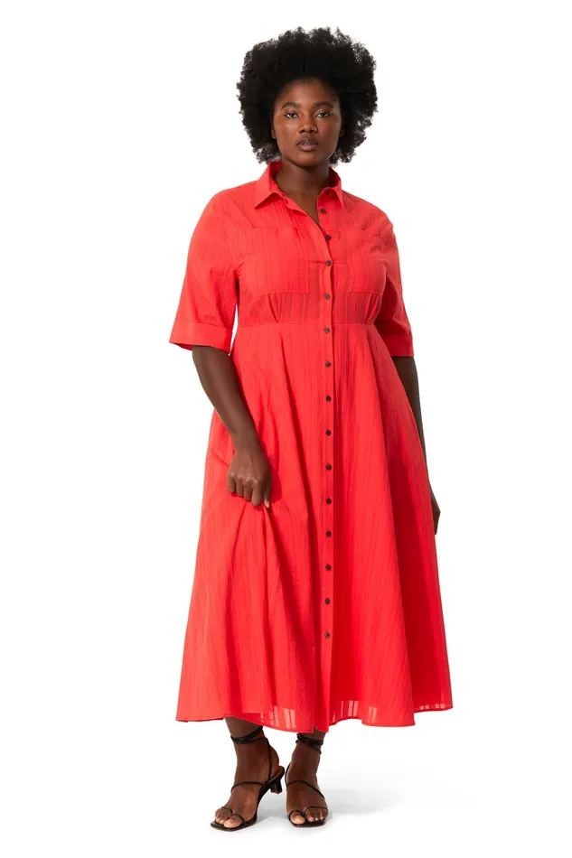 Women Mara Hoffman Dresses Extended Lorelei Dress Red Women Mara Hoffman Dresses Extended Lorelei Dress Red