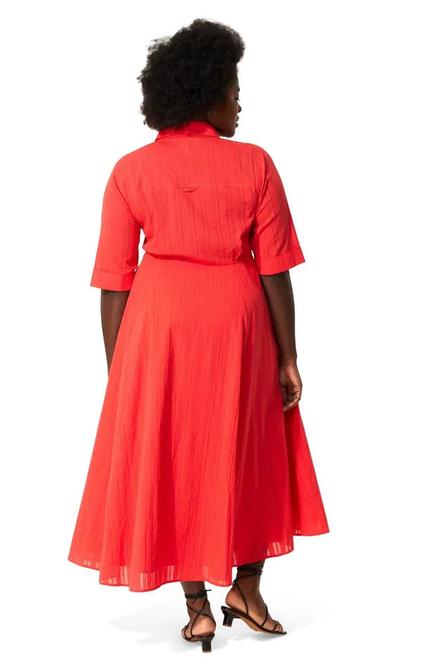 Women Mara Hoffman Dresses Extended Lorelei Dress Red Women Mara Hoffman Dresses Extended Lorelei Dress Red