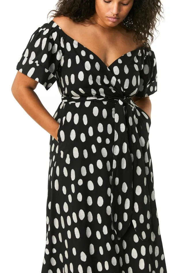 Women Mara Hoffman Extended Sizes Extended Adelina Dress Black and White