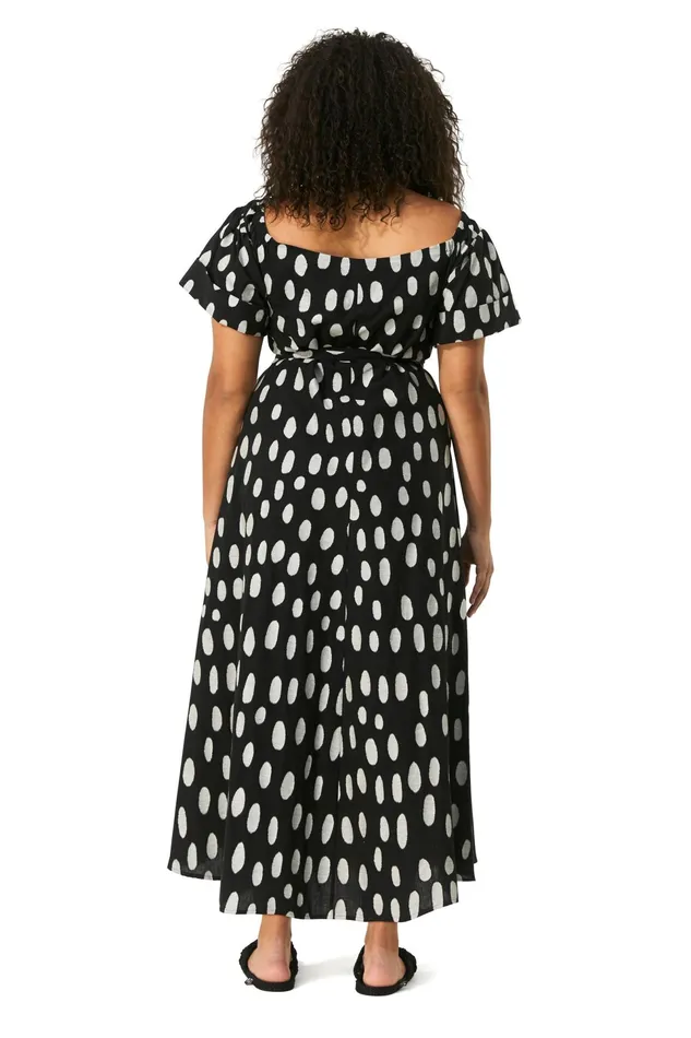 Women Mara Hoffman Extended Sizes Extended Adelina Dress Black and White
