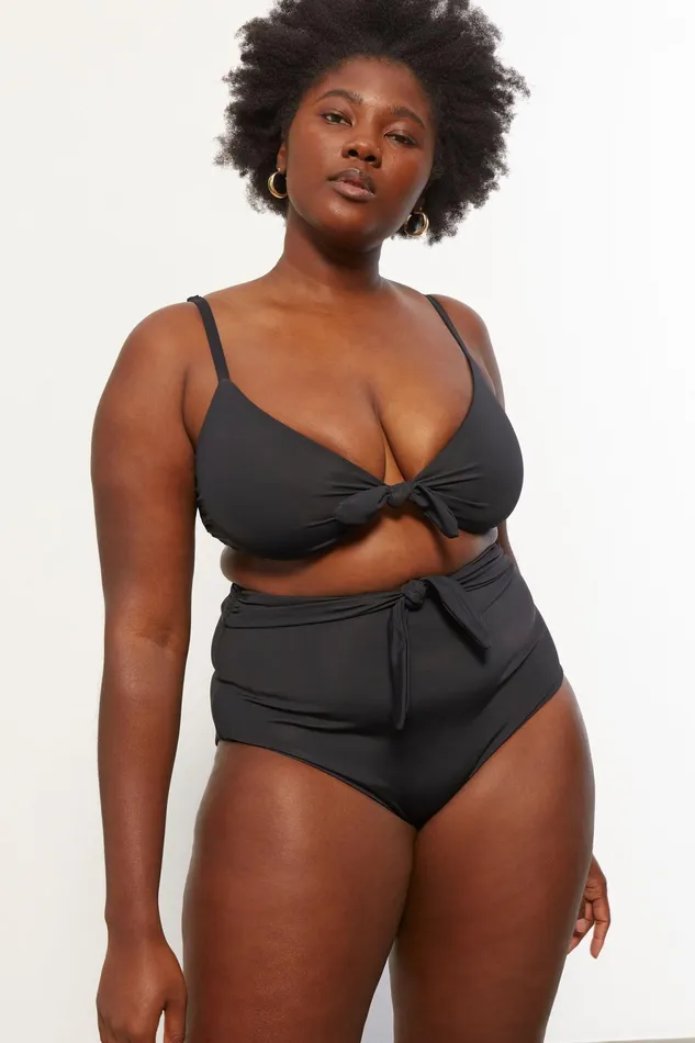 Women Mara Hoffman Extended Sizes Extended Jay Bikini Bottom Black