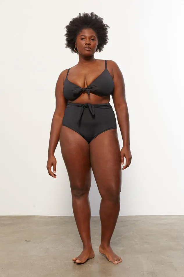 Women Mara Hoffman Extended Sizes Extended Jay Bikini Bottom Black