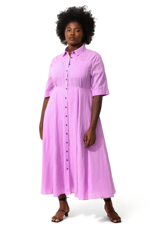 Women Mara Hoffman Extended Sizes Extended Lorelei Dress Lilac