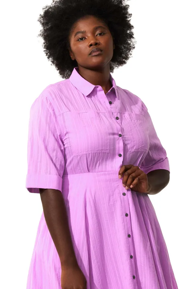Women Mara Hoffman Extended Sizes Extended Lorelei Dress Lilac