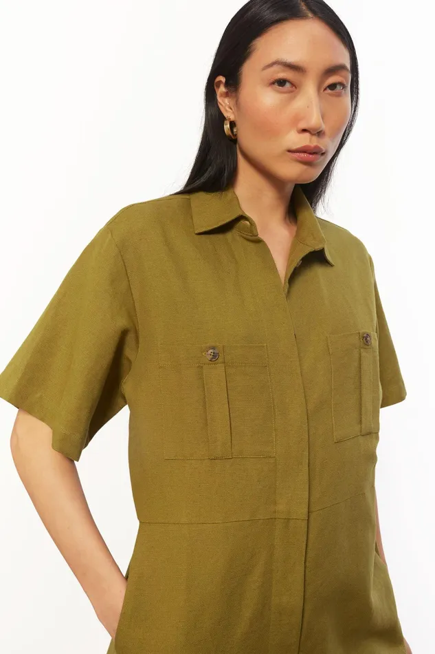 Women Mara Hoffman Jumpsuits and Rompers Kailyn Jumpsuit Olive Women Mara Hoffman Jumpsuits and Rompers Kailyn Jumpsuit Olive