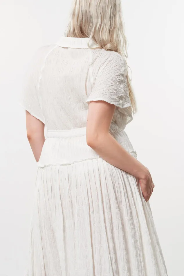 Women Mara Hoffman Skirts Extended Alejandra Skirt White Women Mara Hoffman Skirts Extended Alejandra Skirt White
