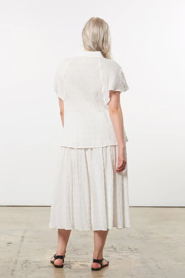 Women Mara Hoffman Skirts Extended Alejandra Skirt White Women Mara Hoffman Skirts Extended Alejandra Skirt White