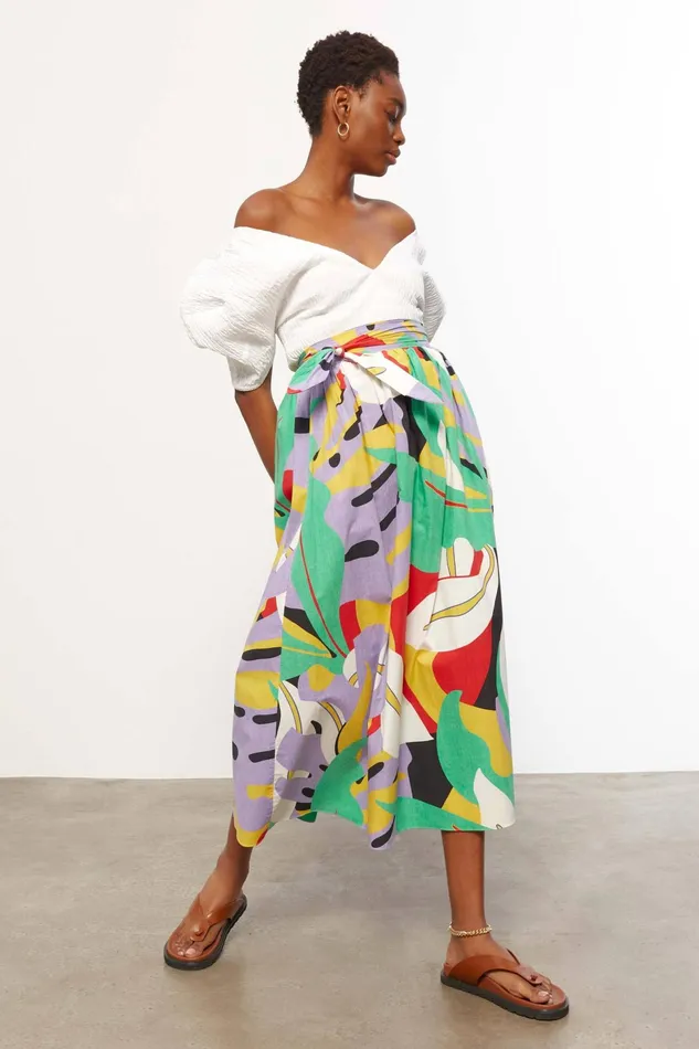 Women Mara Hoffman Skirts Katrine Skirt Black Multi Women Mara Hoffman Skirts Katrine Skirt Black Multi
