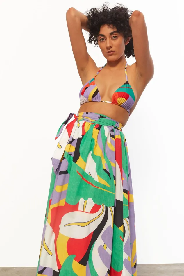 Women Mara Hoffman Skirts Katrine Skirt Black Multi Women Mara Hoffman Skirts Katrine Skirt Black Multi