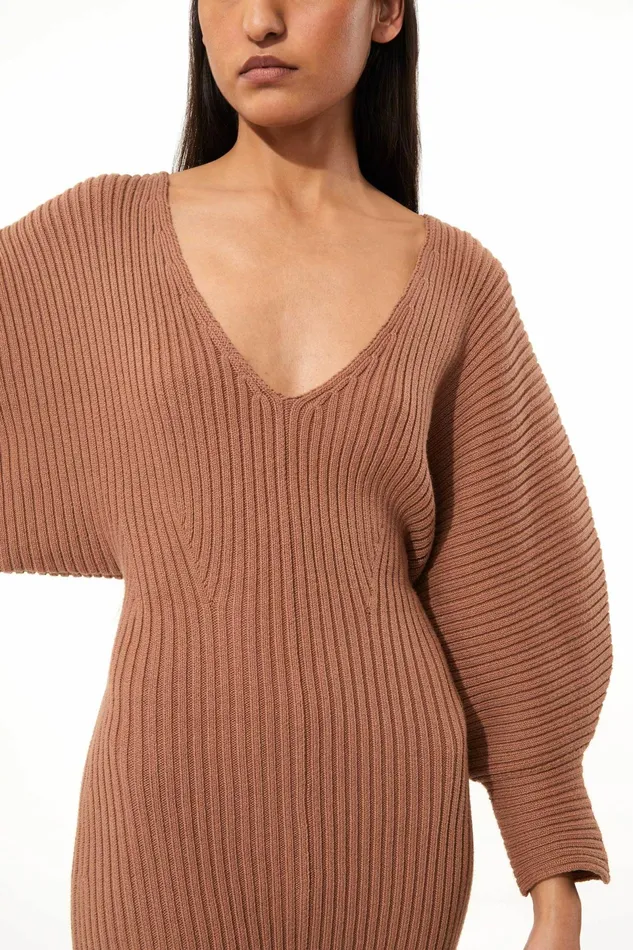 Women Mara Hoffman Sweaters Lavina Dress Mocha Women Mara Hoffman Sweaters Lavina Dress Mocha