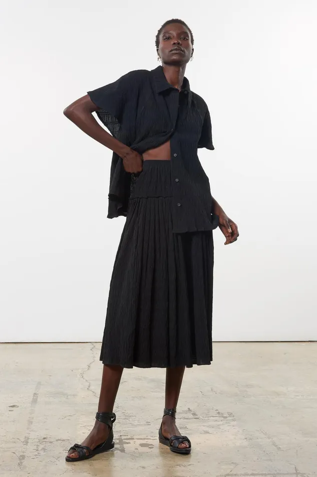 Women Mara Hoffman Tops Phebe Top Black