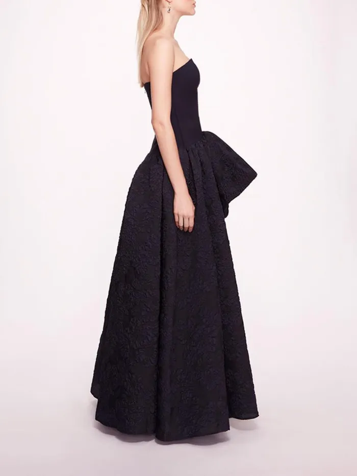 Women Marchesa Marchesa Notte Calathea Gown Navy