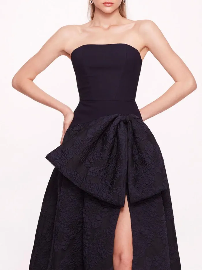 Women Marchesa Marchesa Notte Calathea Gown Navy