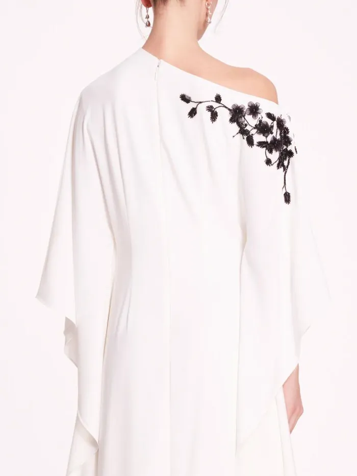 Women Marchesa Marchesa Notte Embroidered Draped Kaftan White