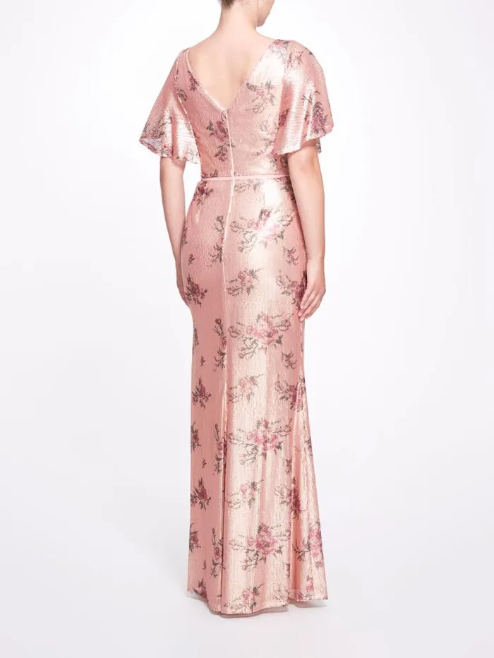 Women Marchesa Marchesa Notte Lucca Blush
