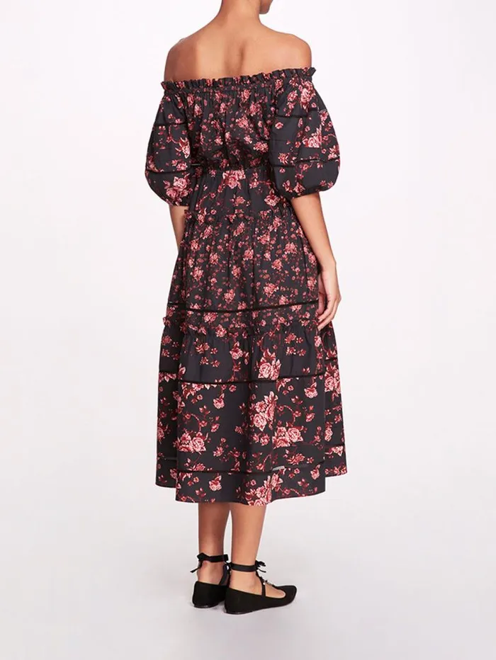 Women Marchesa Marchesa Rosa Ayana Black Pink