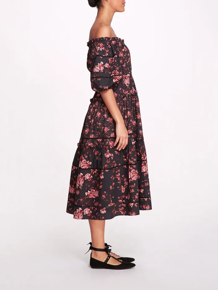 Women Marchesa Marchesa Rosa Ayana Black Pink