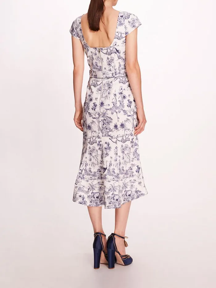 Women Marchesa Marchesa Rosa Daylily Dress Ivorynavy