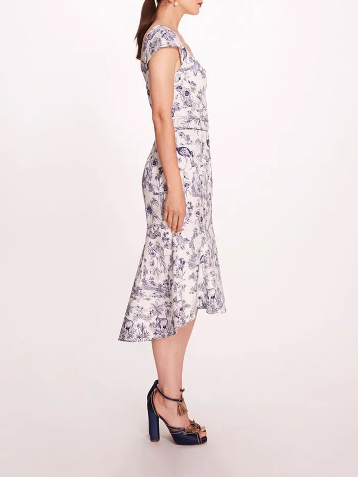 Women Marchesa Marchesa Rosa Daylily Dress Ivorynavy