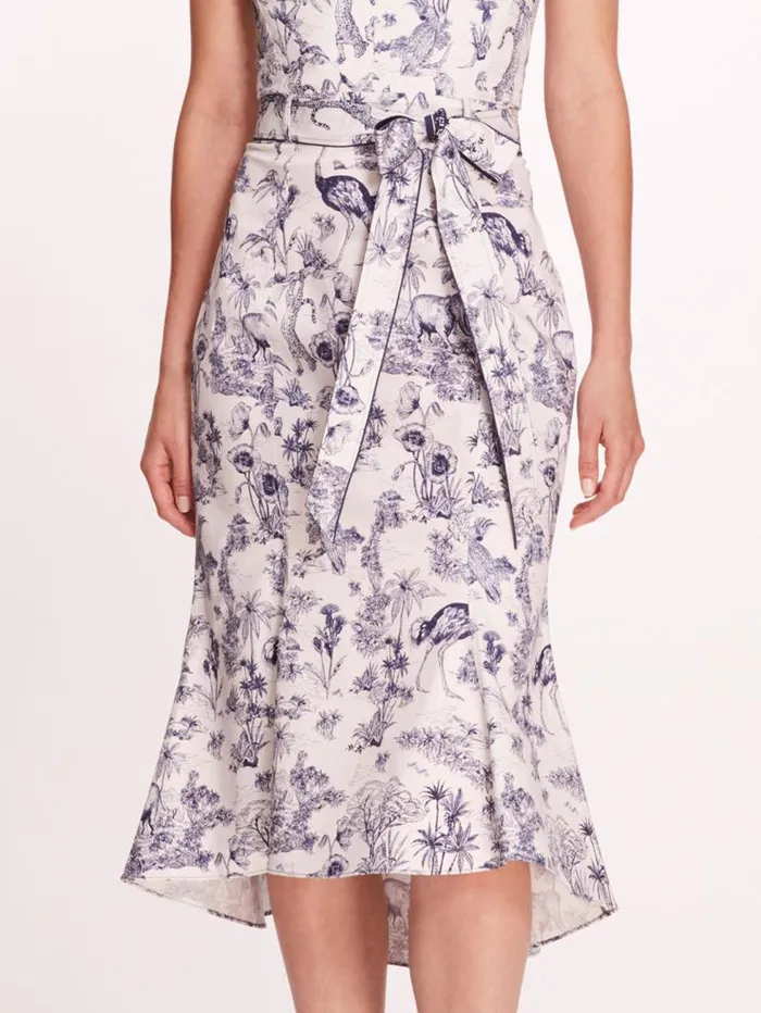 Women Marchesa Marchesa Rosa Daylily Dress Ivorynavy