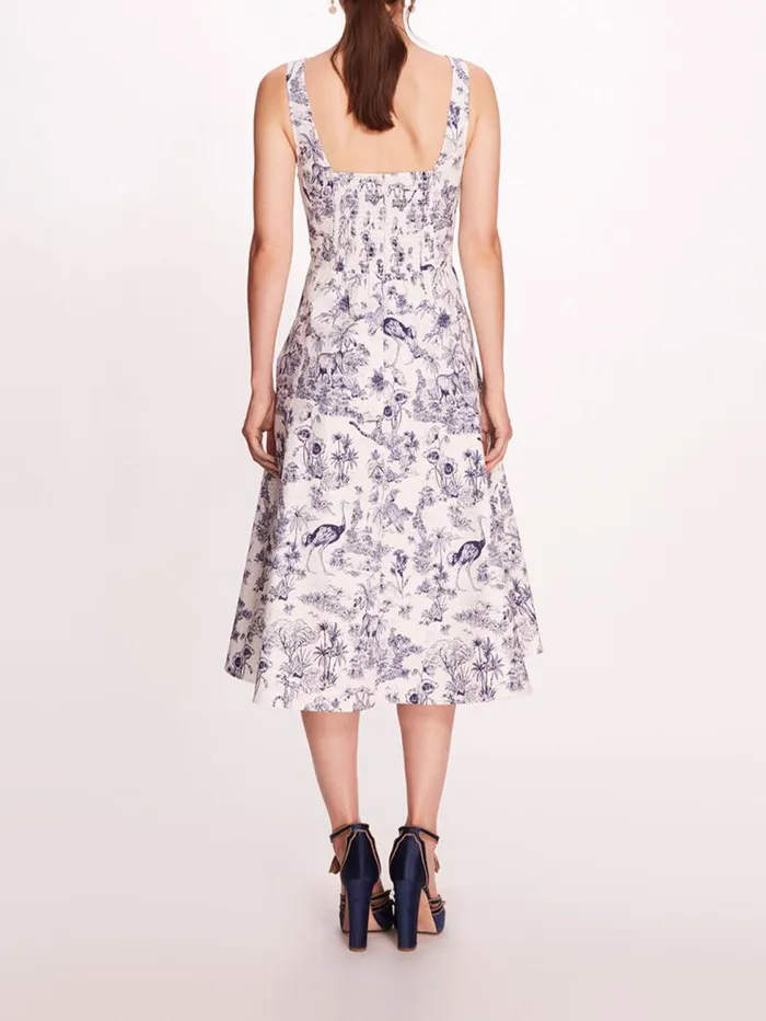 Women Marchesa Marchesa Rosa Elowen Dress Ivorynavy