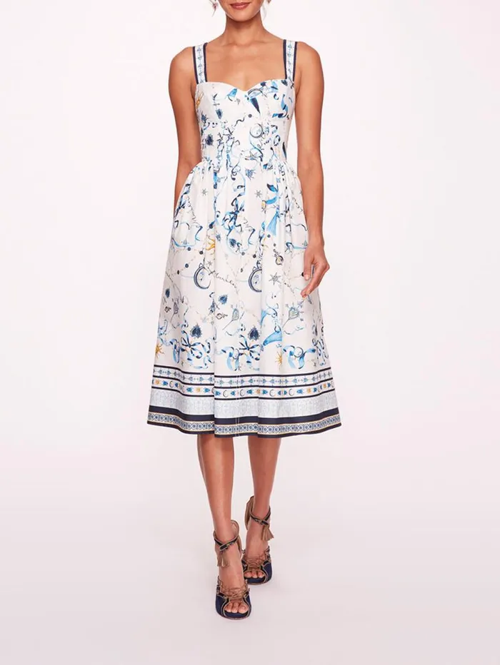 Women Marchesa Marchesa Rosa Willow Blue Multi
