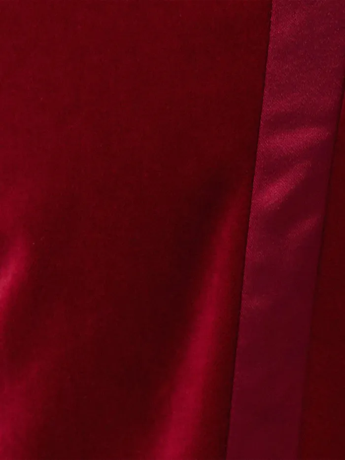 Women Mason Velvet Trouser Red Jigsaw Coords