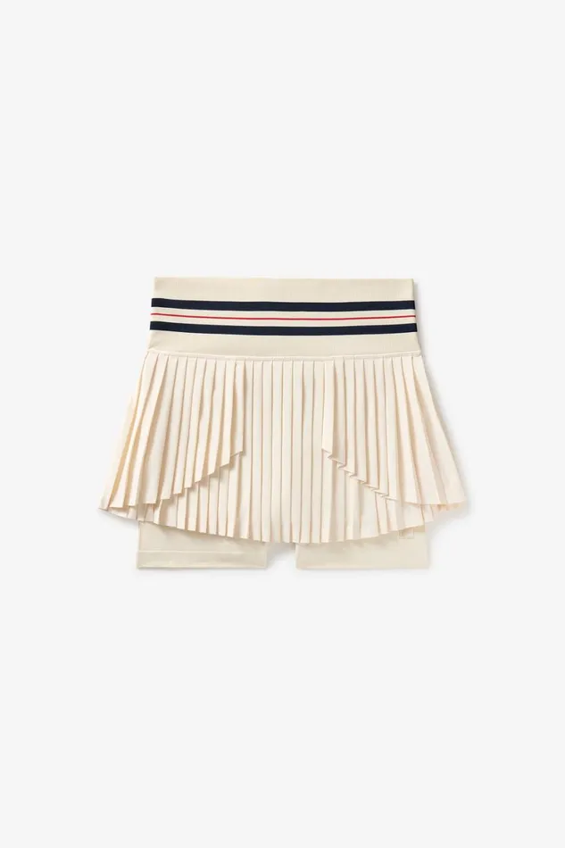 Women Matching Sets Fila Challenger Pleated Seamless Skort 922 Gardeniafilanavyfilared