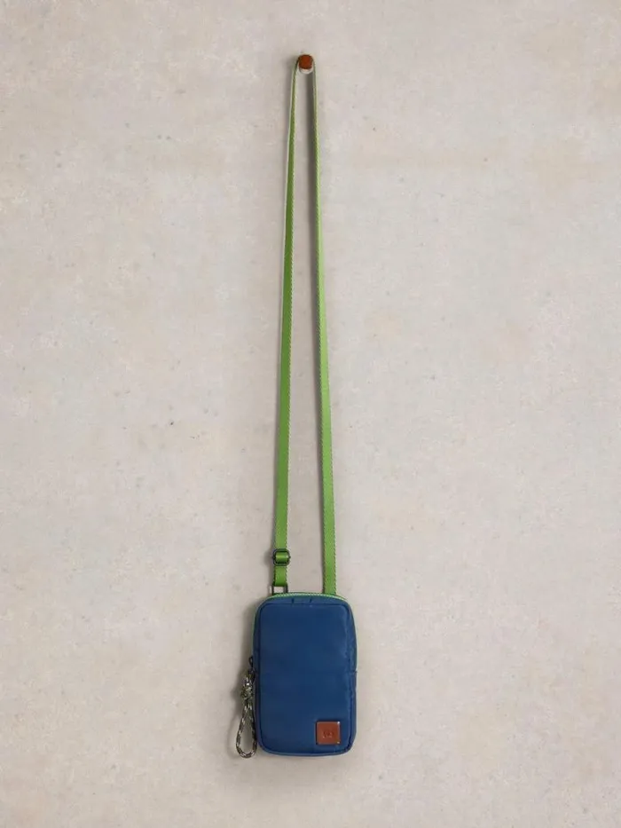 Women Meadow Phone Bag Dark Blue White Stuff Bags and Purses